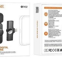 Беспроводной микрофон Borofone BKF12 петличка/Lightning черный
