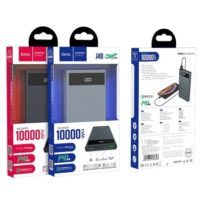 Powerbank Hoco J49 2USB QC3.0 10000mAh черный Powerbank Hoco J49 2USB QC3.0 10000mAh черный