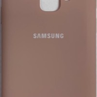 Накладка для Samsung Galaxy S9 Silicone cover пудро