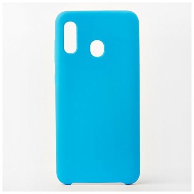 Накладка для Samsung Galaxy A30 Silicone cover голубая Накладка для Samsung Galaxy A30 Silicone cover голубая