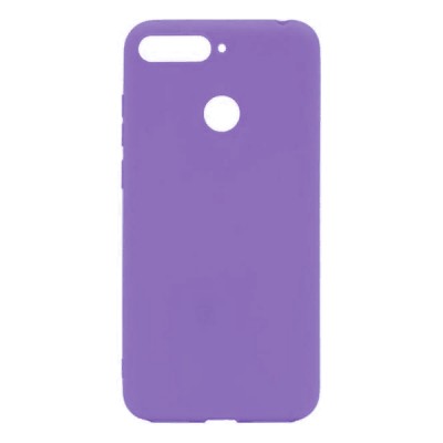 Накладка для Huawei Y6 Prime (2018)/CW 7A Prime/CX8E Silicone cover фиолетовая Накладка для Huawei Y6 Prime (2018)/CW 7A Prime/CX8E Silicone cover фиолетовая