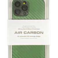 Накладка для i-Phone 13 Pro Max 6.7" K-Doo Air Carbon пластик зелёная