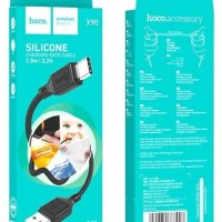 Usb Кабель-зарядка Type-C на Type-C Hoco X90 3A 1м чёрный