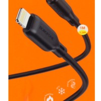 Кабель-переходник Borofone BL18 Lighting (папа) на AUX 3.5мм (папа) 1м черный