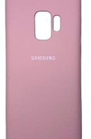 Накладка для Samsung Galaxy S9 Silicone cover розовая
