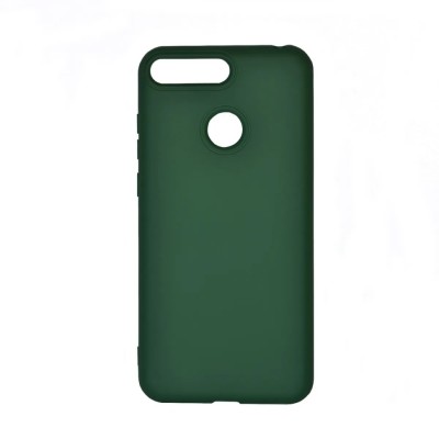 Накладка для Huawei Y6 Prime (2018)/CW 7A Prime/CX8E Silicone cover зеленая Накладка для Huawei Y6 Prime (2018)/CW 7A Prime/CX8E Silicone cover зеленая