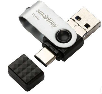 3.0 USB флеш накопитель Smartbuy 16GB TRIO 3-in-1 OTG (USB Type-A + USB Type-C + micro USB) 3.0 USB флеш накопитель Smartbuy 16GB TRIO 3-in-1 OTG (USB Type-A + USB Type-C + micro USB)