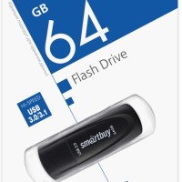3.0/3.1 USB флеш накопитель Smartbuy 064GB Scout Black (SB064GB3SCK)