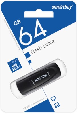3.0/3.1 USB флеш накопитель Smartbuy 064GB Scout Black (SB064GB3SCK) 3.0/3.1 USB флеш накопитель Smartbuy 064GB Scout Black (SB064GB3SCK)