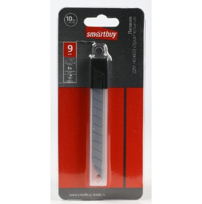 Сменные лезвия для канцелярских ножей 9мм (10 шт.) Smartbuy Tools Сменные лезвия для канцелярских ножей 9мм (10 шт.) Smartbuy Tools