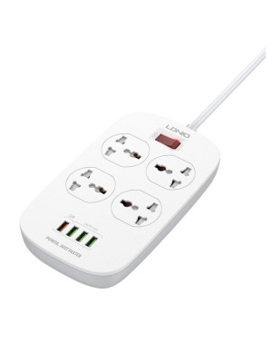 Сетевой фильтр LDNIO SC4407 2м/4 розетки/4 USB белый Сетевой фильтр LDNIO SC4407 2м/4 розетки/4 USB белый