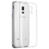 Чехол-накладка силикон 0.33мм Samsung Galaxy S5 mini прозрачный