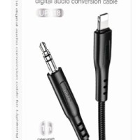 Кабель-переходник Lightning на AUX 3,5mm Hoco UPA18 1м черный
