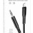 Кабель-переходник Lightning на AUX 3,5mm Hoco UPA18 1м черный