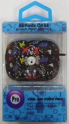 Силиконовый светящийся в темноте чехол для AirPods Pro Luxo Kaws рисунок №14 Силиконовый светящийся в темноте чехол для AirPods Pro Luxo Kaws рисунок №14