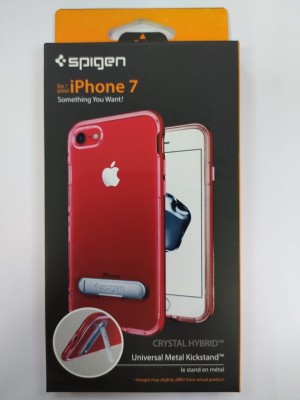 Чехол Spigen для i-Phone 8/7 Crystal Hybrid, красный (042CS21520) Чехол Spigen для i-Phone 8/7 Crystal Hybrid, красный (042CS21520)