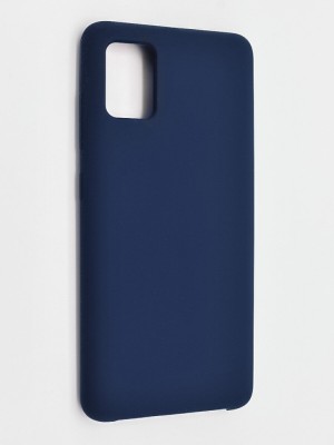 Накладка для Samsung Galaxy A51 Silicone cover темно-синяя Накладка для Samsung Galaxy A51 Silicone cover темно-синяя