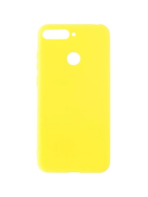 Накладка для Huawei Y6 Prime (2018)/CW 7A Prime/CX8E Silicone cover желтая Накладка для Huawei Y6 Prime (2018)/CW 7A Prime/CX8E Silicone cover желтая