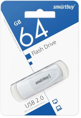 3.0/3.1 USB флеш накопитель Smartbuy 064GB Scout White (SB064GB3SCK) 3.0/3.1 USB флеш накопитель Smartbuy 064GB Scout White (SB064GB3SCK)