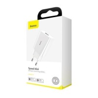 Сетевое зар. устр. Baseus Mini Single U 1USB 3A 18W (CCFS-W02) белое