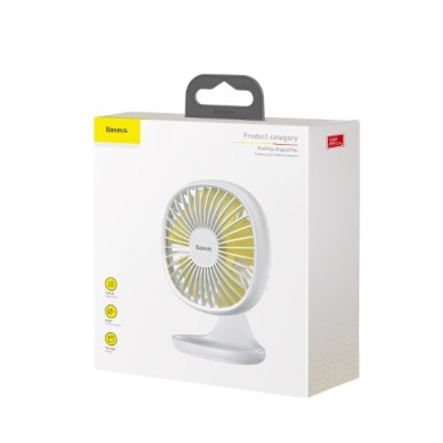 Настольный вентилятор Baseus Pudding-Shaped Fan (CXBD-02) белый Настольный вентилятор Baseus Pudding-Shaped Fan (CXBD-02) белый