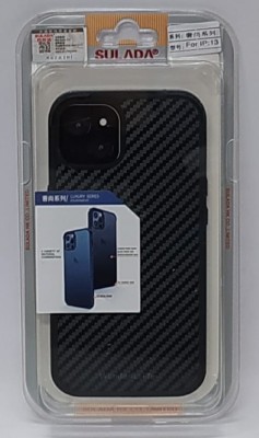Накладка для i-Phone 13 Sulada пластик под карбон черная Накладка для i-Phone 13 Sulada пластик под карбон черная