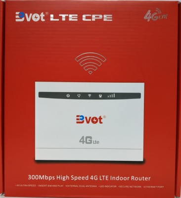 Мобильный роутер Bvot 4G LTE CPE WiFi 300 Mbps/1wan/2lan белый Мобильный роутер Bvot 4G LTE CPE WiFi 300 Mbps/1wan/2lan белый