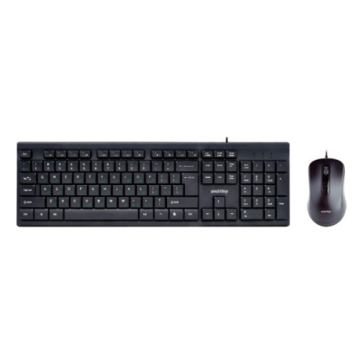 Проводной комплект клавиатура+мышь Smartbuy Smartbuy ONE 114282 черный (SBC-114282-K) /20 Проводной комплект клавиатура+мышь Smartbuy Smartbuy ONE 114282 черный (SBC-114282-K) /20