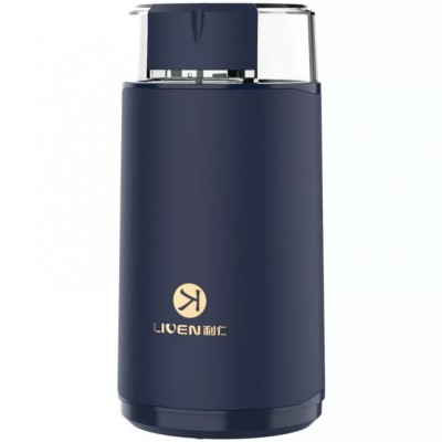 Кофемолка электрическая Xiaomi Liven Bean Grinder (MFJ-W153) синяя Кофемолка электрическая Xiaomi Liven Bean Grinder (MFJ-W153)-  это универсальный гаджет для кухни, который совмещает в себе функции полуавтоматической ножевой кофемолки и универсального измельчителя. Лезвия с особой лазерной заточкой легко измельчат любые продукты включая орехи, бобовые, специи, и другие продукты. Кофемолка и измельчитель сухих продуктов, станет незаменимым помощником на кухне.
Небольшой размер. Безопасные материалы. Измельчитель  имеет совсем небольшой размер - 165 х 83 мм, а емкость - 170 мл. Цикл работы измельчителя составляет 30 секунд. Перед следующим циклом - гаджету нужно "отдохнуть" в течение примерно 10 минут. *Обратите, пожалуйста, внимание - данный прибор предназначен для измельчения только сухих продуктов.