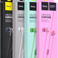 Стереонаушники Hoco M3 Universal с микрофоном зеленые