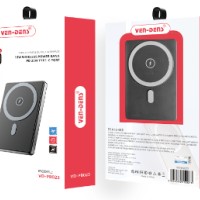 Powerbank с беспроводной зарядкой MagSafe Ven-Dens PB023 5000mAh USB-C 15W/20W черный