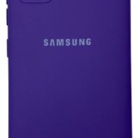 Накладка для Samsung Galaxy A51 Silicone cover фиолетовая