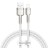 Usb Кабель-зарядка Lightning Baseus Cafule Metal 2.4A 2м (CALJK-B02) белый