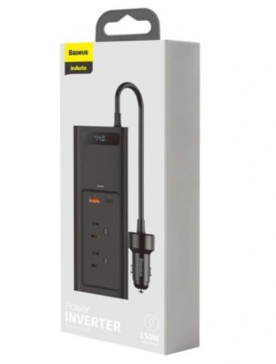 Автомобильный инвертор Baseus Power Inverter 150W (CRNBQ-01) Автомобильный инвертор Baseus Power Inverter 150W (CRNBQ-01)