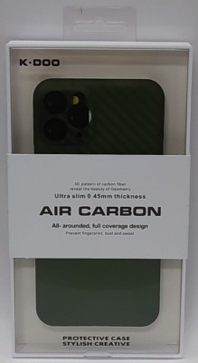 Накладка для i-Phone 11 Pro K-Doo Air Carbon пластик зелёная Накладка для i-Phone 11 Pro K-Doo Air Carbon пластик зелёная