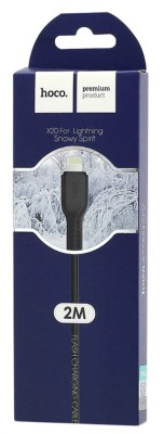 Usb Кабель-зарядка Lightning Hoco X20 Flash 2.0A 2м силиконовый черный Usb Кабель-зарядка Lightning Hoco X20 Flash 2.0A 2м силиконовый черный
