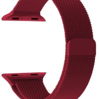 Сменный браслет для Apple Watch 38-40mm Milano №08 бордовый красный