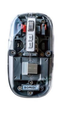 Мышь беспроводная компьютерная BOMIDI GM1 (скелетон) черная Мышь беспроводная компьютерная BOMIDI GM1 (скелетон) черная