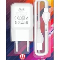 Сетевое зар. устр. Hoco C96A с шнуром Type-C 1USB 2.1A белое