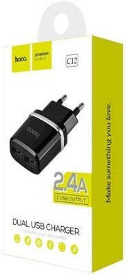 Сетевое зар. устр. Hoco C12 2USB 2.4A черное Сетевое зар. устр. Hoco C12 2USB 2.4A черное
