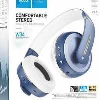 Стереонаушники Bluetooth полноразмерные HOCO W34 Charming BT5.0/250mAh/9ч синие