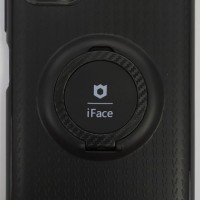 Чехол-накладка для Samsung Galaxy A03S силикон iface с держателем чёрный