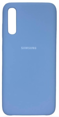Накладка для Samsung Galaxy A70 Silicone cover голубая Накладка для Samsung Galaxy A70 Silicone cover голубая
