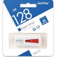 3.0 USB флеш накопитель Smartbuy 128GB IRON White/Red (SB128GBIR-W3)