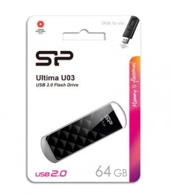 USB флеш накопитель Silicon Power 64GB Ultima U03 Black USB флеш накопитель Silicon Power 64GB Ultima U03 Black