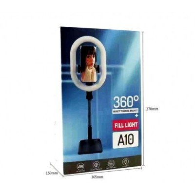 Светодиодная кольцевая лампа для селфи A10 Fill Light черная Светодиодная кольцевая лампа для селфи A10 Fill Light черная