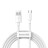 Usb Кабель-зарядка Micro Baseus Simple Wisdom (2шт.) 2.1A 1.5м (TZCAMZJ-02) белый