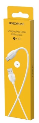 Usb Кабель-зарядка Micro Borofone BX19 Benefit 1.3A 1м силиконовый белый Usb Кабель-зарядка Micro Borofone BX19 Benefit 1.3A 1м силиконовый белый