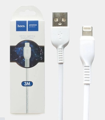 Usb Кабель-зарядка Lightning Hoco X20 Flash 2.0A 3м силиконовый белый Usb Кабель-зарядка Lightning Hoco X20 Flash 2.0A 3м силиконовый белый
