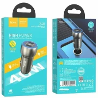 Автомобильное заряд. устр. Hoco Z48 2USB 40W QC3.0 синее